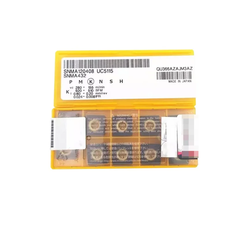 100% Original SNMA SNMA12 SNMA1204 SNMA120408 UC5115 Medium-Roughing Carbide Turning Inserts
100% Original SNMA SNMA12 SNMA1204 SNMA120408 UC5115 Medium-Roughing Carbide Turning Inserts
