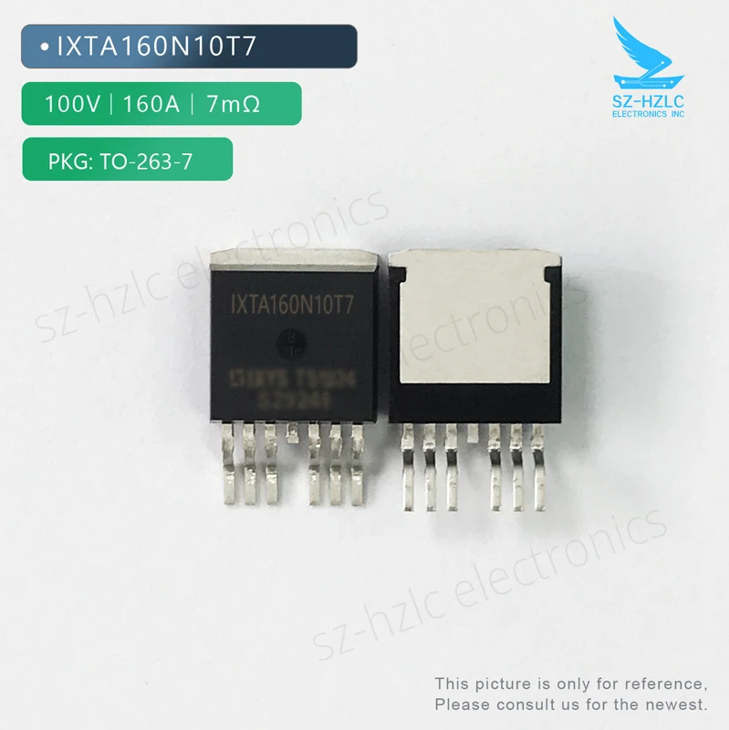 IXTA160N10T7 MOSFET N-CH 100V 160A TO263-7
IXTA160N10T7 MOSFET N-CH 100V 160A TO263-7
