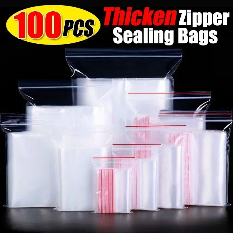 100/300Pcs Thickened Resealable Bags Clear Mini Plastic Storage Zipper Lock Bag Jewelry Food Nut Fresh Packaging Pouch Organizer
100/300Pcs Thickened Resealable Bags Clear Mini Plastic Storage Zipper Lock Bag Jewelry Food Nut Fresh Packaging Pouch Organizer