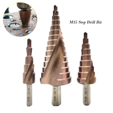 M35 Cobalt Step Drill Bit 4-12mm 4-20mm 4-32mm HSS-CO HSS Tapered Drill Bit Spiral Groove Triangle Stainless Steel Pagoda Bits
M35 Cobalt Step Drill Bit 4-12mm 4-20mm 4-32mm HSS-CO HSS Tapered Drill Bit Spiral Groove Triangle Stainless Steel Pagoda Bits