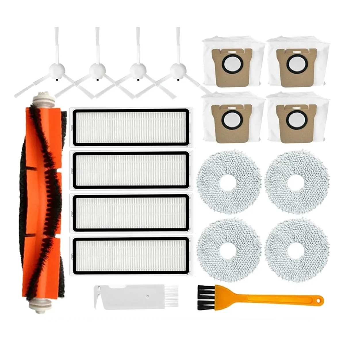 For Robot Vacuum X10+ / X10 Plus B101GL Spare Parts Accessories Main Side Brush Hepa Filter Dust Bag Mop Cloth
For Robot Vacuum X10+ / X10 Plus B101GL Spare Parts Accessories Main Side Brush Hepa Filter Dust Bag Mop Cloth