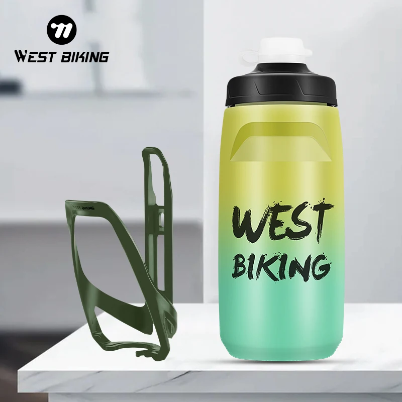 WEST BIKING Bicycle Water Bottle 620ML Light Mountain Squeeze Bottle PP Food Grade Silicone Kettle Set Outdoor Cycling Equipment
WEST BIKING Bicycle Water Bottle 620ML Light Mountain Squeeze Bottle PP Food Grade Silicone Kettle Set Outdoor Cycling Equipment