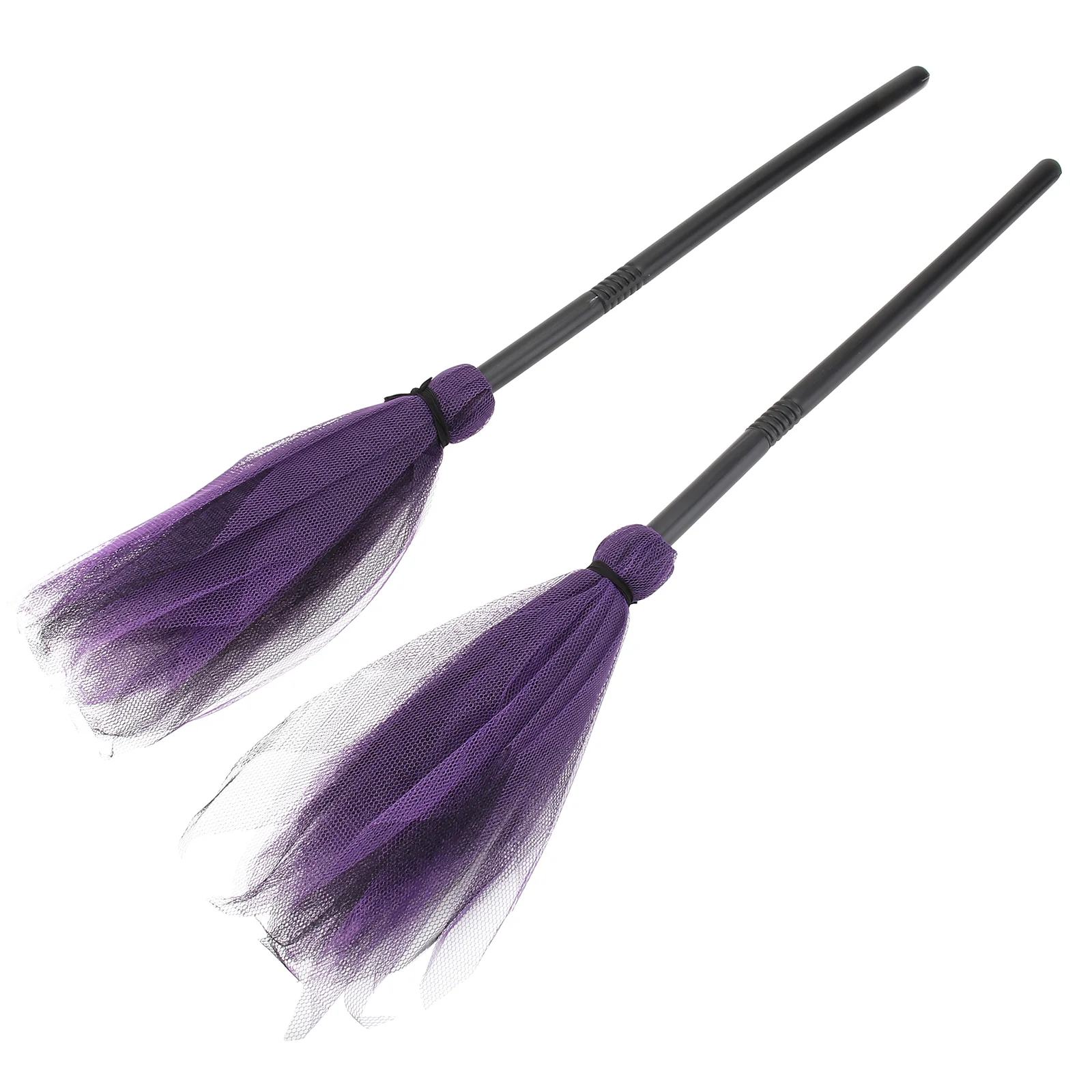 

Fomiyes Halloween Witch Broom Plastic Witch Broomstick Dress Up Costume Props Wicked Witches Broom Halloween Cosplay