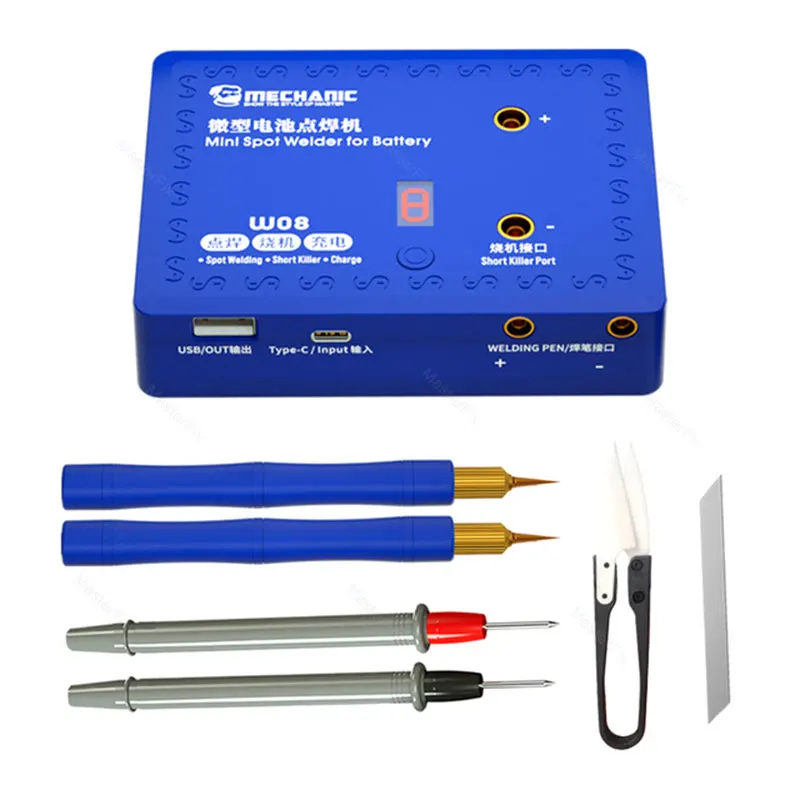 

Battery Welding Pen MECHANIC W08 Multi-functional Mobile Power Circuit Detector Phone Repair Short Killer Electric Weld Machine