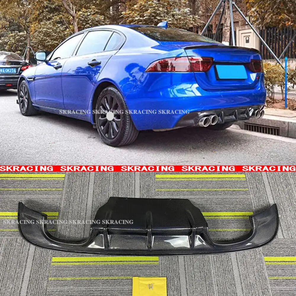 Автомобильный диффузор для заднего бампера Jaguar XE, четыре наконечника, губа из углеродного волокна 2016-2019, автомобильные аксессуары, внешние части, украшение
Автомобильный диффузор для заднего бампера Jaguar XE, четыре наконечника, губа из углеродного волокна 2016-2019, автомобильные аксессуары, внешние части, украшение