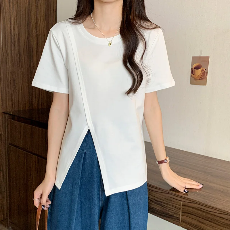 White And Black T Shirt Women Cotton Tshirt Short Sleeve Top T Shirts 2023 Summe Korean Womens Clothing Loose Casual Camisetas
White And Black T Shirt Women Cotton Tshirt Short Sleeve Top T Shirts 2023 Summe Korean Womens Clothing Loose Casual Camisetas