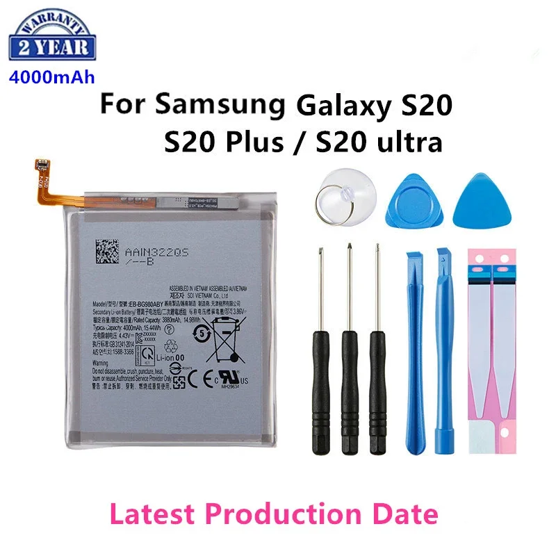 Brand New EB-BG988ABY EB-BG980ABY EB-BG985ABY Replacement Battery For Samsung Galaxy S20/S20 Plus S20+/S20 Ultra
Brand New EB-BG988ABY EB-BG980ABY EB-BG985ABY Replacement Battery For Samsung Galaxy S20/S20 Plus S20+/S20 Ultra