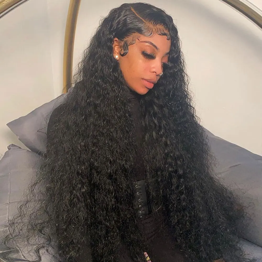 

Deep Wave Frontal Wig 13x6 Hd Lace 4x4 5x5 Closure 13x4 360 Full 30 40 Inch Curly Lace Front Wigs Human Hair Lace Frontal Wig