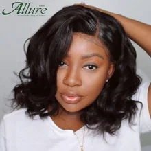 Short Wavy Bob Human Hair Wigs For Black Women Natural T Part Curly Lace Front Wig Water Wave Pre Plucked Brazilian Hair Allure
Short Wavy Bob Human Hair Wigs For Black Women Natural T Part Curly Lace Front Wig Water Wave Pre Plucked Brazilian Hair Allure