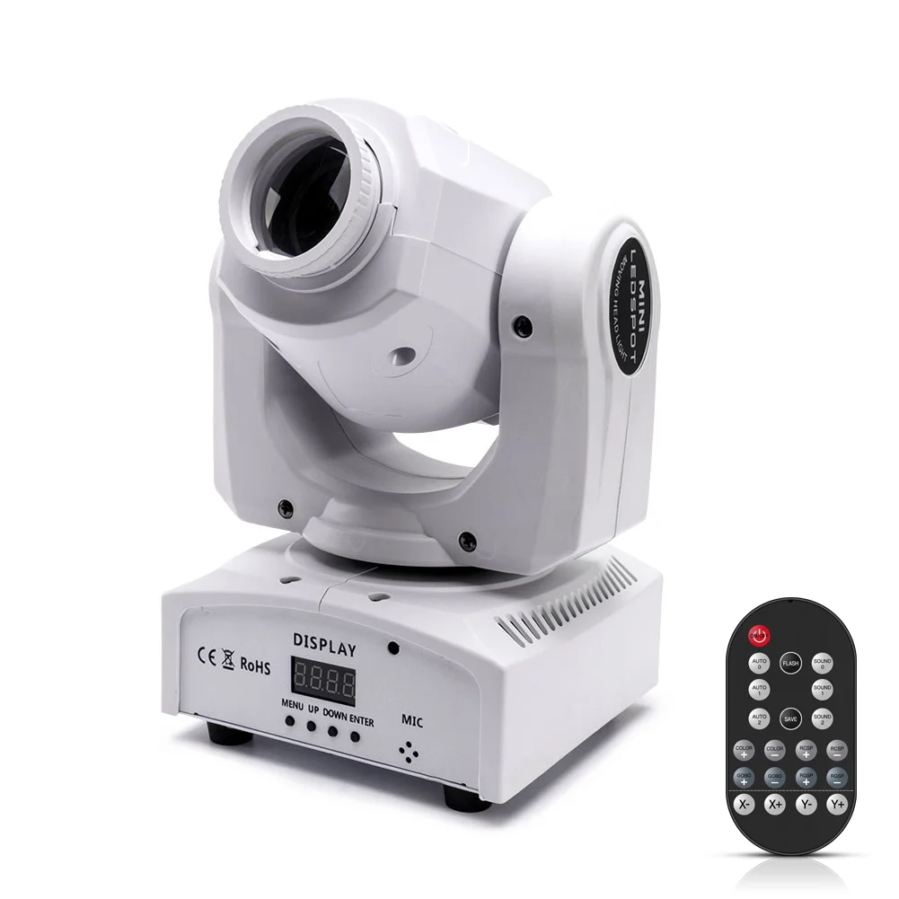 50W Gobo White Shell Stage Light Remote Moving Head LED DMX for Disco Wedding DJ Party Dance
50W Gobo White Shell Stage Light Remote Moving Head LED DMX for Disco Wedding DJ Party Dance