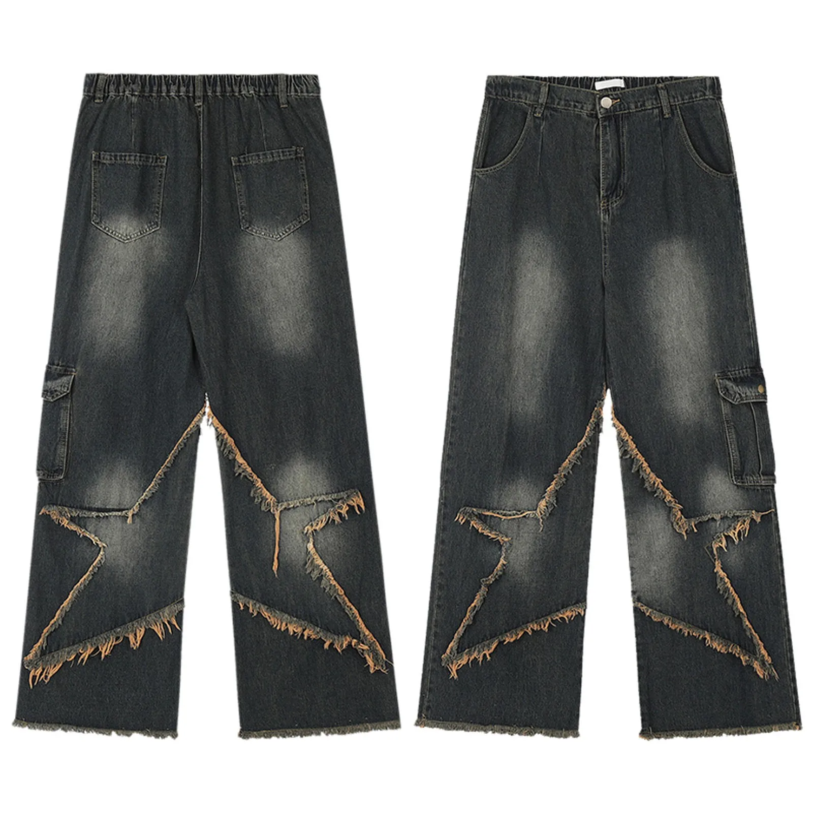 Y2k Women Multi Pocket Baggy Jeans Vintage Harajuku Star Denim Pants Retro Hip Hop Streetwear Loose Trousers
Y2k Women Multi Pocket Baggy Jeans Vintage Harajuku Star Denim Pants Retro Hip Hop Streetwear Loose Trousers
