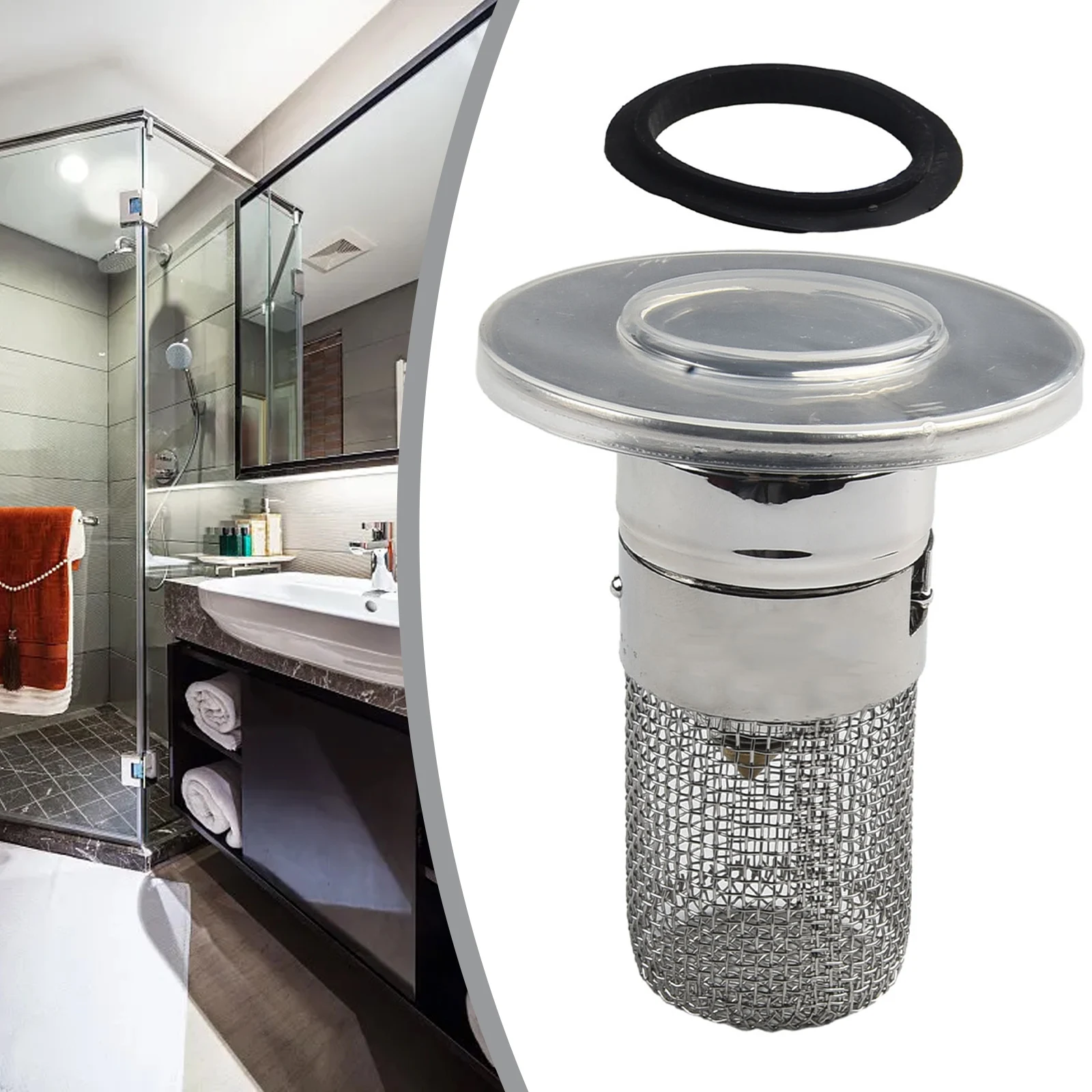Universal 2 In 1 Kitchen Sink Drain Strainer Sink Stopper Pop-Up Sink Drain Strainer Plug Bathroom Basin Core Drain Filter
Universal 2 In 1 Kitchen Sink Drain Strainer Sink Stopper Pop-Up Sink Drain Strainer Plug Bathroom Basin Core Drain Filter