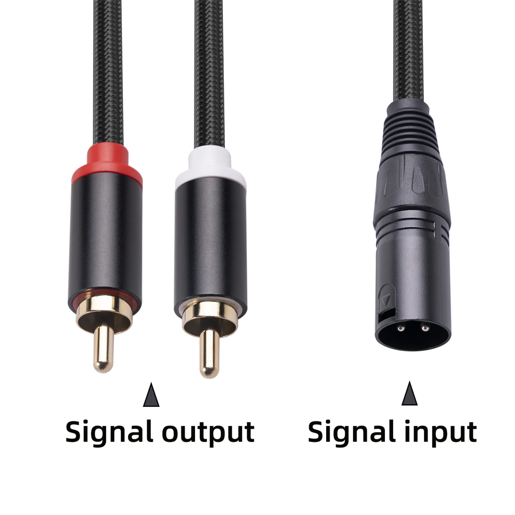 3-Pin XLR Male To 2-RCA Male Microphone Audio Cable Y Adapter Converter 1M 2M Canon Public To Double RCA Public Mixer Lotus
3-Pin XLR Male To 2-RCA Male Microphone Audio Cable Y Adapter Converter 1M 2M Canon Public To Double RCA Public Mixer Lotus