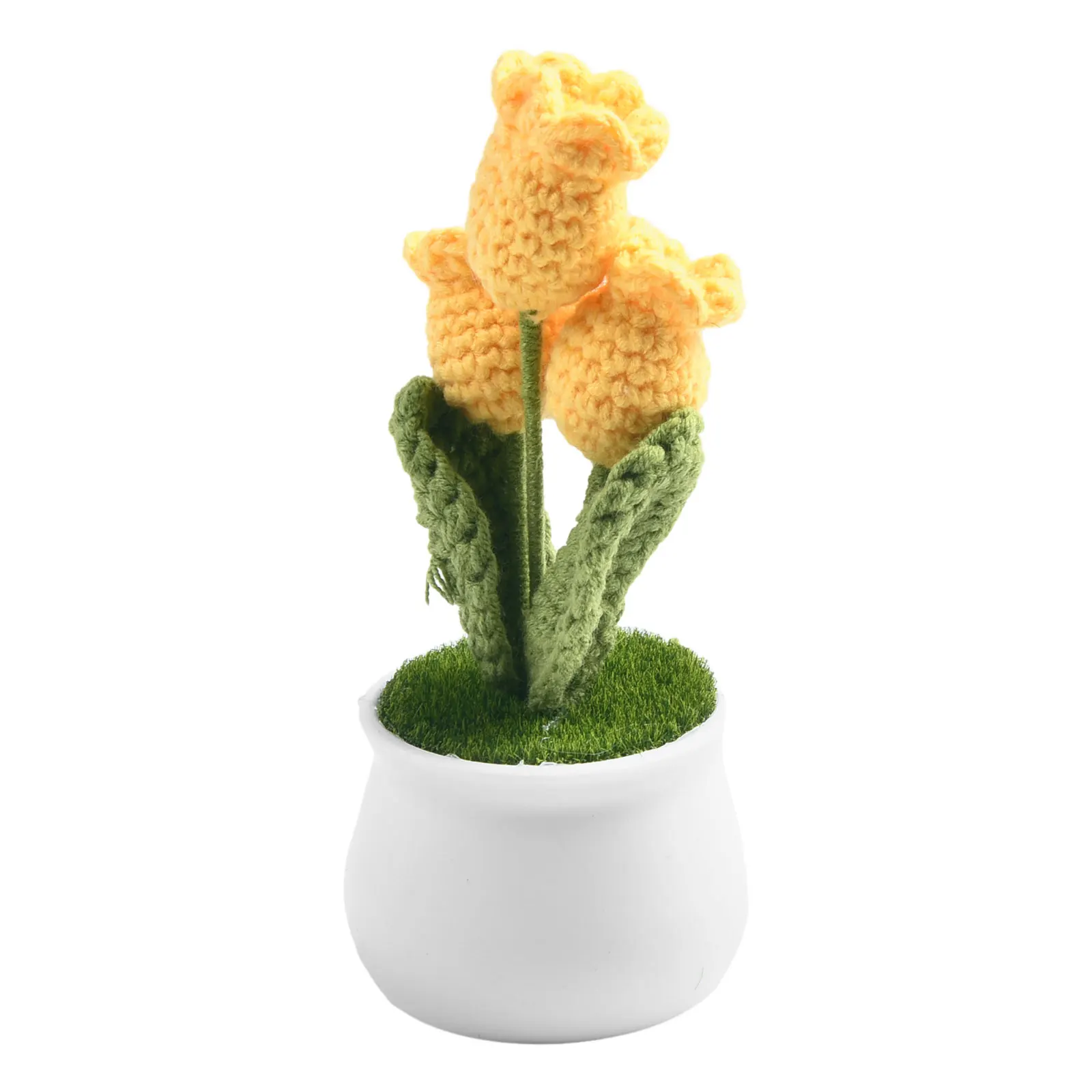 Woolen lily of the valley potted crochet simulated plant bonsai adds a touch of warmth and charm to your setting
Woolen lily of the valley potted crochet simulated plant bonsai adds a touch of warmth and charm to your setting