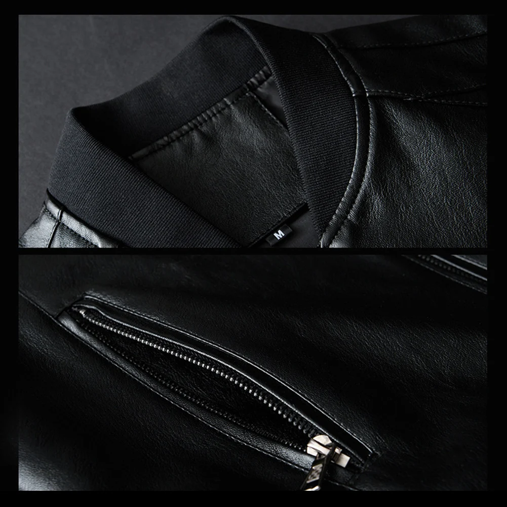 Male Coat Mens Jacket Baseball Clothes Casual Collarless Elegant Faux Leather Fit Slim Korean Fashion Jacket Comfort
Male Coat Mens Jacket Baseball Clothes Casual Collarless Elegant Faux Leather Fit Slim Korean Fashion Jacket Comfort