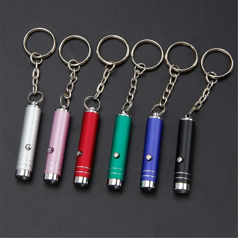 

Mini Keychain Flashlight Pocket Lamp Led Make Great Gifts Marker Checker Detecti with Convenient Quick Release Ring