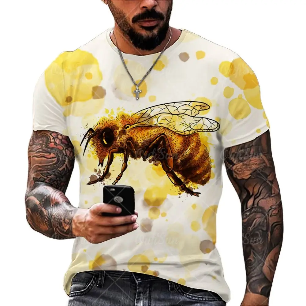 Summer 3D Print T Shirts Good Quality Fashion Breathable Comfortble Bee Street Loose Top
Summer 3D Print T Shirts Good Quality Fashion Breathable Comfortble Bee Street Loose Top