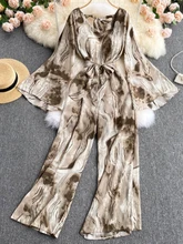 Women's Spring Summer Elegant Floral Print Jumpsuit Long Sleeve Casual Loose Rompers Female Fashion Outwear Overalls Outfits
Women's Spring Summer Elegant Floral Print Jumpsuit Long Sleeve Casual Loose Rompers Female Fashion Outwear Overalls Outfits