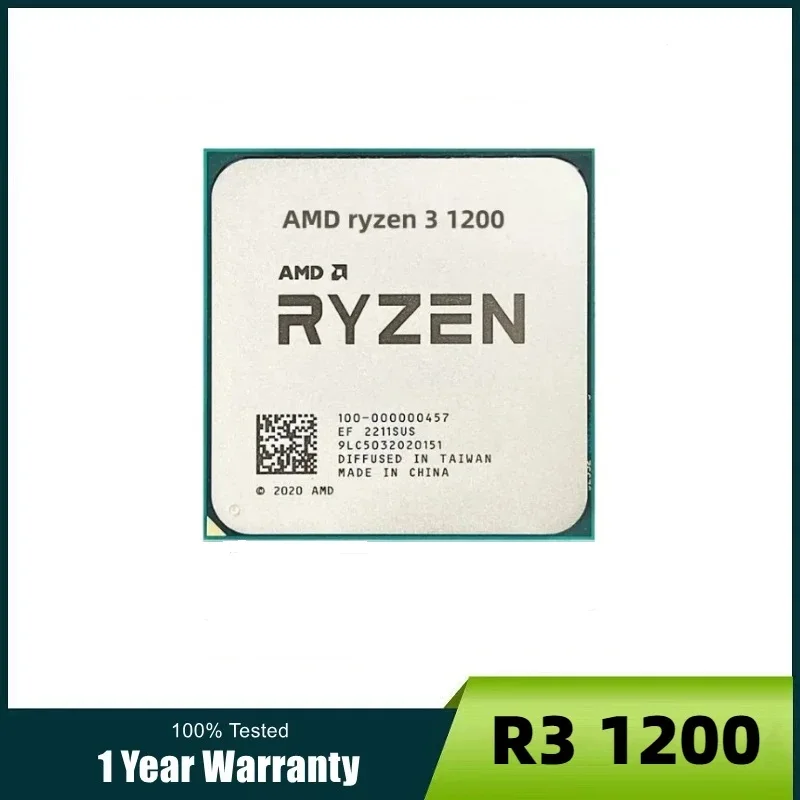 AMD Ryzen 3 1200 R3 1200 3.1 GHz Quad-Core Quad-Thread CPU Processor YD1200BBM4KAE Socket AM4
AMD Ryzen 3 1200 R3 1200 3.1 GHz Quad-Core Quad-Thread CPU Processor YD1200BBM4KAE Socket AM4