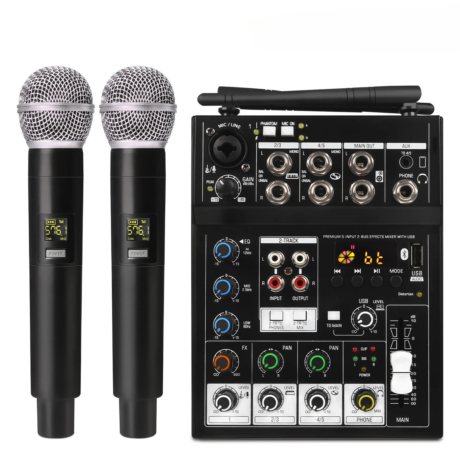 Wireless Microphone with Audio Mixer Studio 4 Karaoke Mic Bluetooth DJ for TV Computer Home Party Show Church Wedding 2024 New
Wireless Microphone with Audio Mixer Studio 4 Karaoke Mic Bluetooth DJ for TV Computer Home Party Show Church Wedding 2024 New
