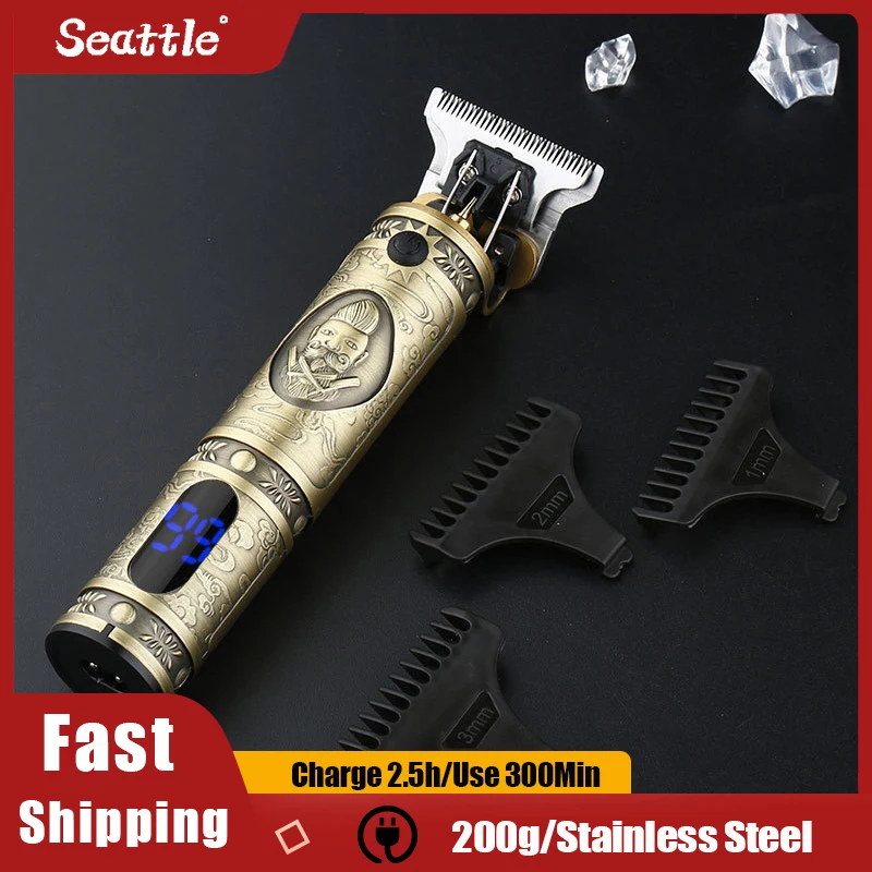 High Quality Electric Hair Trimmer Power Display Barber Finishing for Men Beard Hair Clipper USB Charge Hair Cutting Machine
High Quality Electric Hair Trimmer Power Display Barber Finishing for Men Beard Hair Clipper USB Charge Hair Cutting Machine