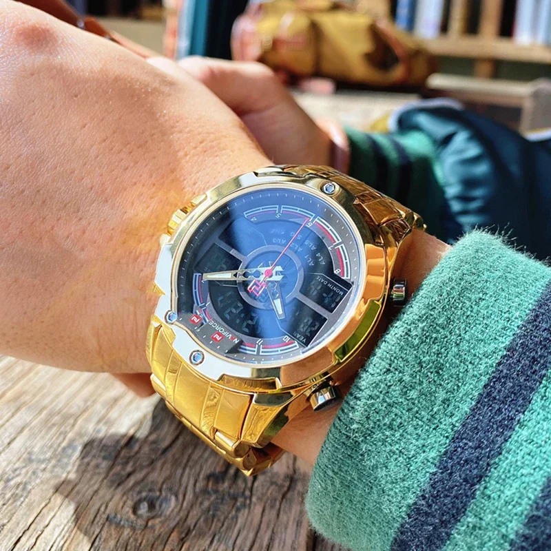 

NAVIFORCE Men Watches Clock Chronograph Military Top-brand Relogio Masculino Fashion Bussiness Quartz Watch Mens Wristwatch 2021