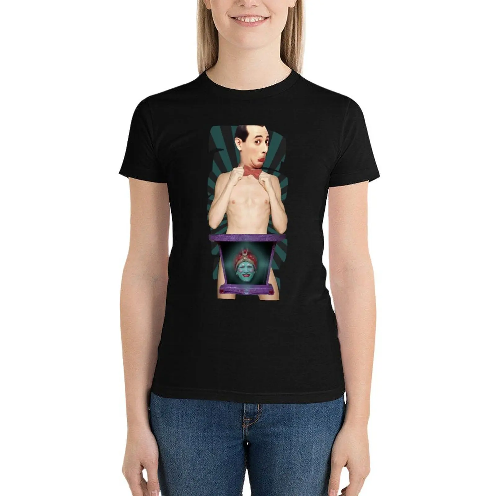 Pee Wee Herman after dark T-Shirt female anime clothes Short sleeve tee funny luxury designer clothing Women
Pee Wee Herman after dark T-Shirt female anime clothes Short sleeve tee funny luxury designer clothing Women