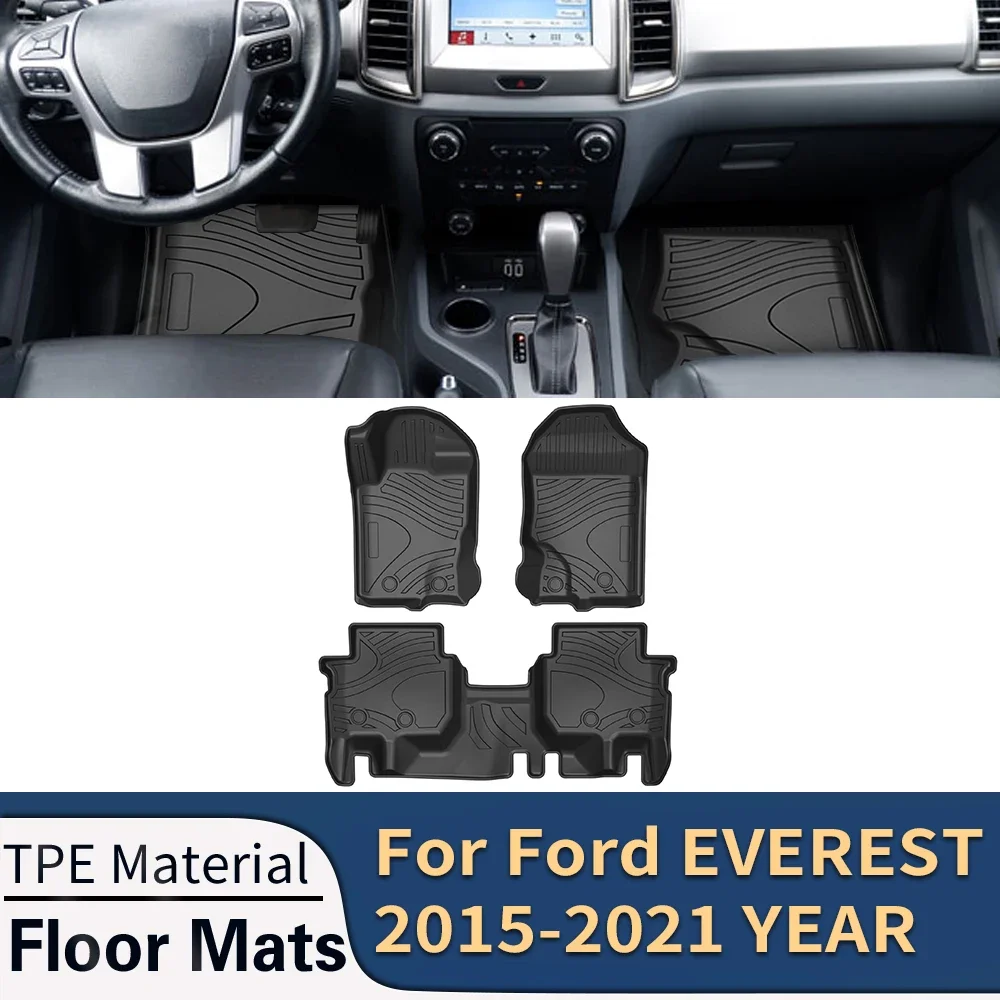Автомобильные Коврики для Ford EVEREST 2015-2021, всесезонные коврики из термопластичного эластомера без запаха, коврик для подноса, аксессуары для интерьера
Автомобильные Коврики для Ford EVEREST 2015-2021, всесезонные коврики из термопластичного эластомера без запаха, коврик для подноса, аксессуары для интерьера
