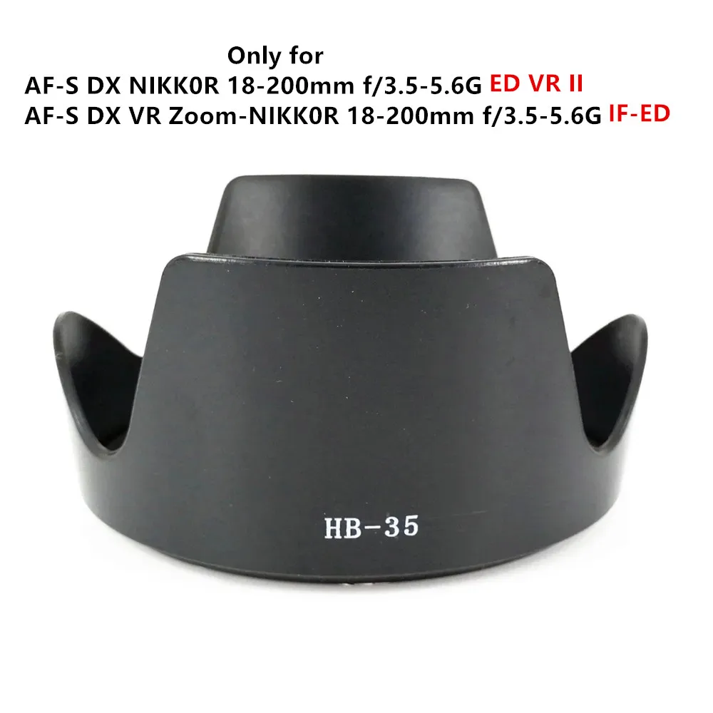 

Lens Hood replace HB-35 for Nikon AF-S DX NIKKOR 18-200mm f/3.5-5.6G ED VR II / VR Zoom-NIKKOR 18-200mm F3.5-5.6 G IF-ED HB35