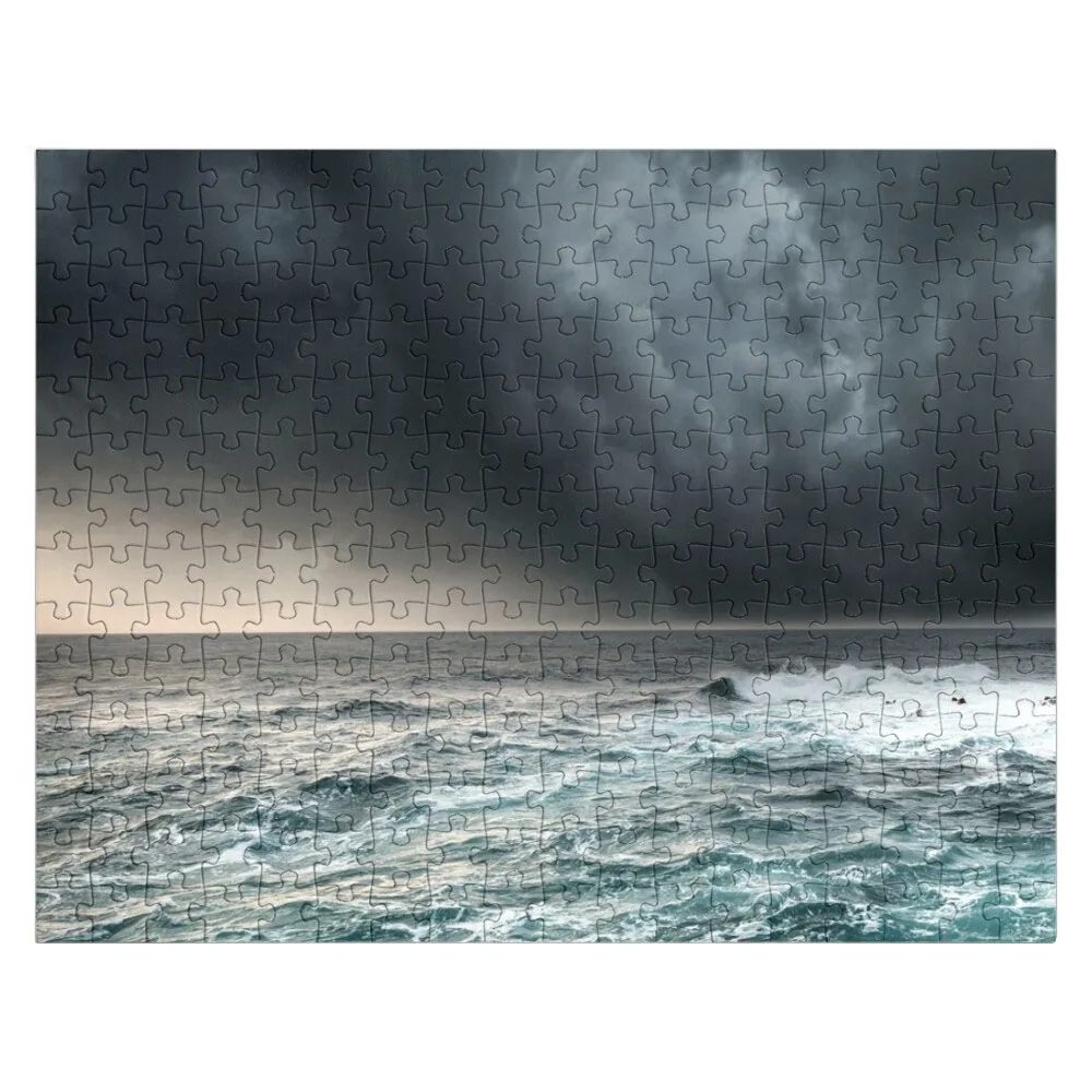 

Dark Stormy Ocean Graphic Pattern Jigsaw Puzzle Puzzle With Personalized Photo Personalized Baby Object Customized Photo