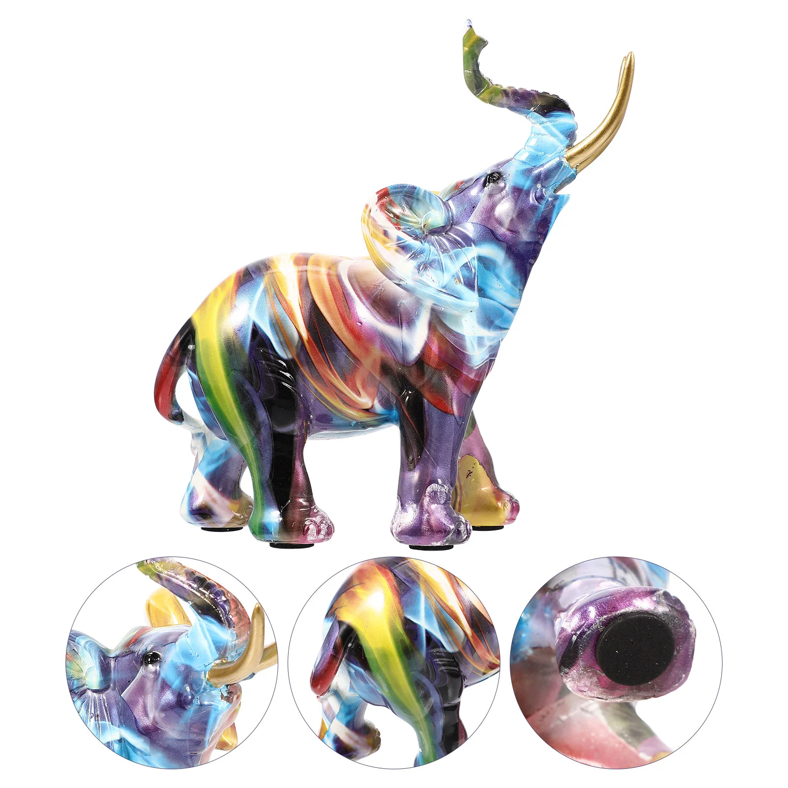 Elephant Statue Colorful Figurines Modern Animal Figure Fengshui Desktop Ornament Home Office Bedroom Decor
Elephant Statue Colorful Figurines Modern Animal Figure Fengshui Desktop Ornament Home Office Bedroom Decor