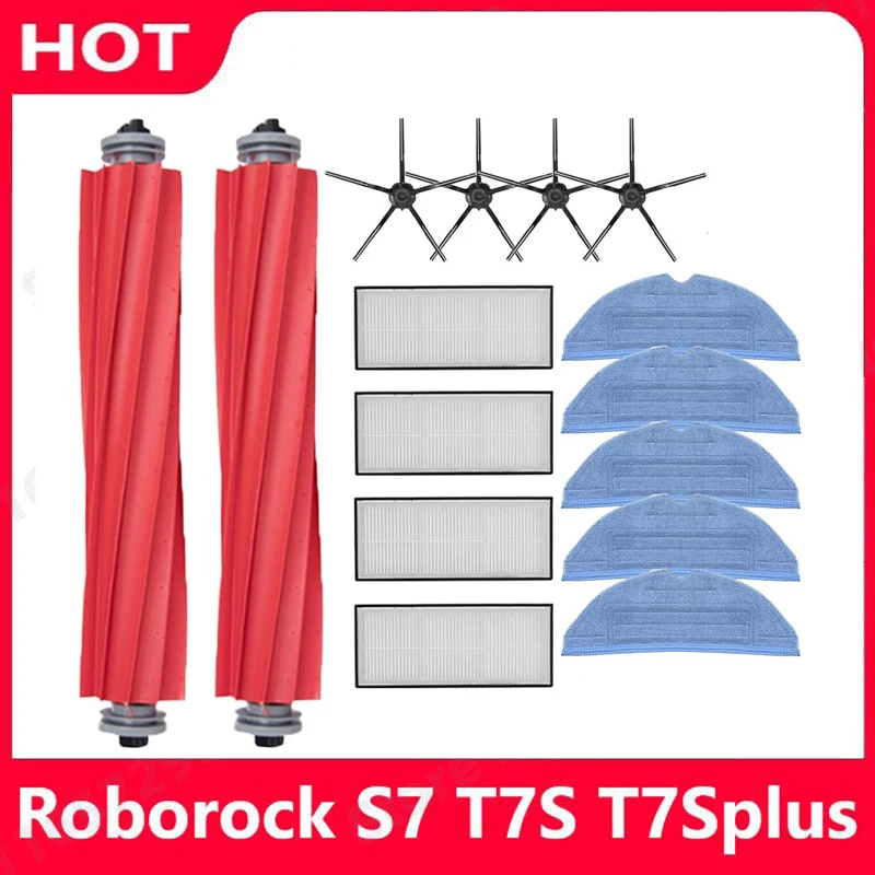 For Roborock S7 S70 S7Max T7S T7S Plus Main Brush Hepa Filter Mop Pad Spare Parts Vacuum Cleaner Accessories
For Roborock S7 S70 S7Max T7S T7S Plus Main Brush Hepa Filter Mop Pad Spare Parts Vacuum Cleaner Accessories