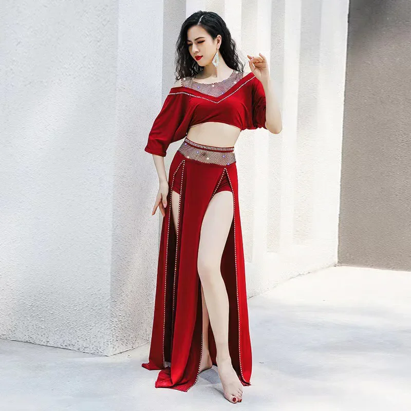 Belly Dance Training Clothes Oriental 2023 New Fashion Hot Edge Tassel Loose Ice Silk Performance Group Dress Female
Belly Dance Training Clothes Oriental 2023 New Fashion Hot Edge Tassel Loose Ice Silk Performance Group Dress Female