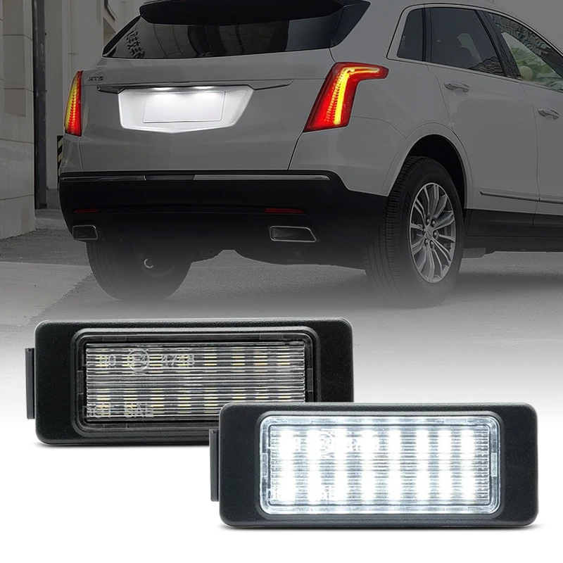 

2Pcs For Cadillac XT5 2017-2022 CT6 2019-2020 Chevy Traverse 2018-2022 Buick Enclave White LED Number License Plate Light