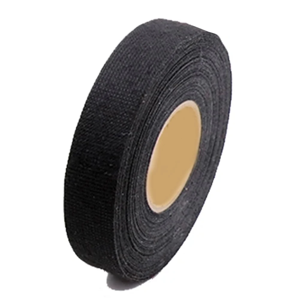 

15M Heatresistant Flame Retardant Tape Black Flannel Tape for Car Cable Harness Wiring Shock Absorption and Anti Temperature
