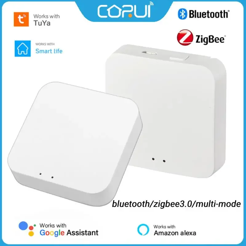 

CORUI Tuya Zigbee/Bluetooth Gateway Hub Smart Life Remote Control Multi-Mode Gateway Bridge Work With Alexa Google Home