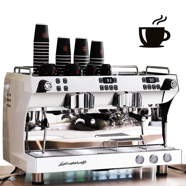 

Commercial Professional High Quality Two Group Italian Semi Automatic Coffee Maker Espresso Machine