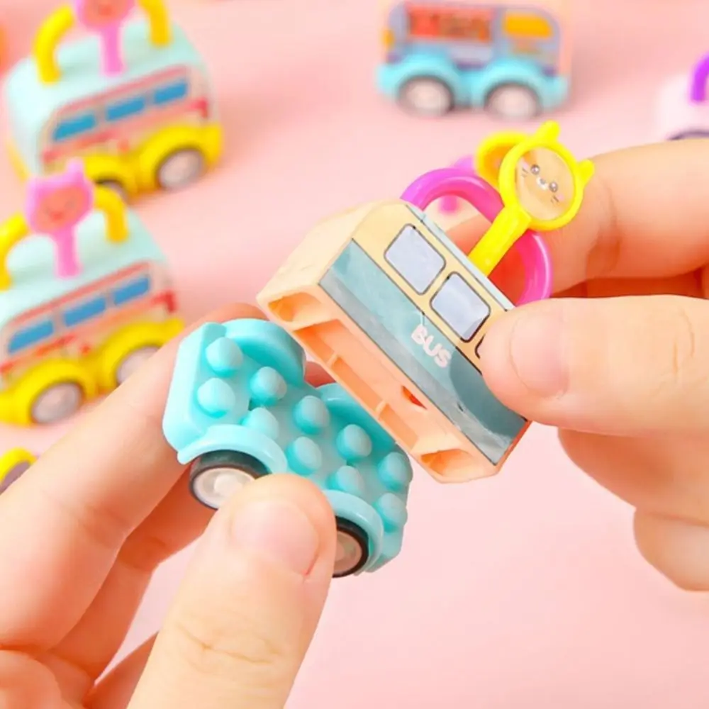 

Random Color DIY Puzzle Car Toys Vehicles Bus Lock Key Matching Toy Early Educational Key Lock Head Car Toddlers