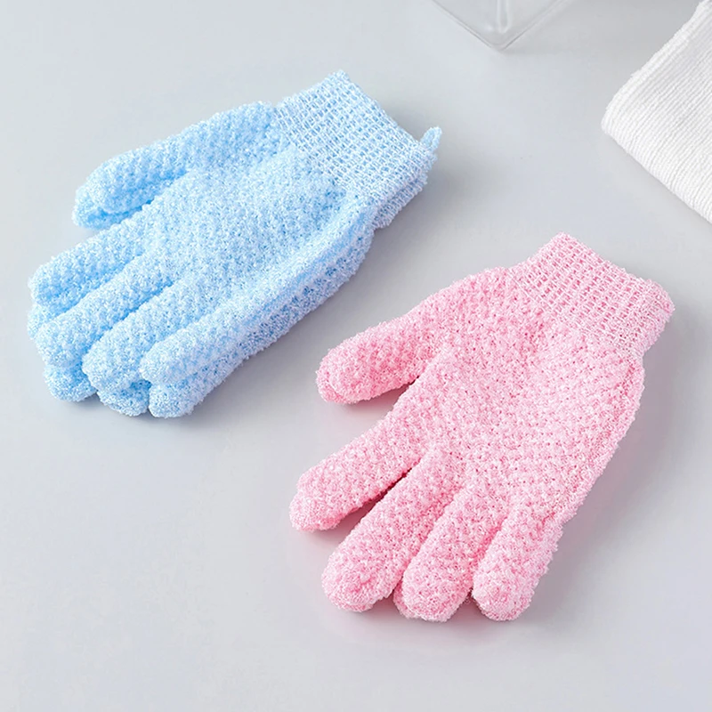 

1Pair Of Bathing Gloves Bath Exfoliating Five-Finger Gloves Mitt For Shower Scrub Gloves Massage For Body Scrub Sponge Gloves