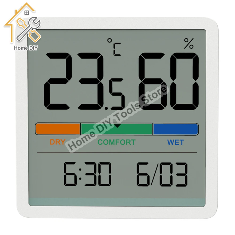 

LCD Digital Hygrothermograph Indoor Thermometer Hygrometer Home Bedroom Baby Room Environment Monitor Temperature Humidity Meter