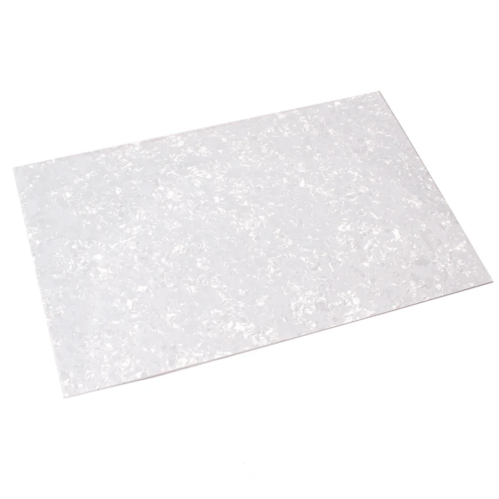 White Pearl Pickguard Sheet Scratch Plate DIY Premium Blank Custom Material Guitar Accessory for Guitar Musical Instrument Bass
White Pearl Pickguard Sheet Scratch Plate DIY Premium Blank Custom Material Guitar Accessory for Guitar Musical Instrument Bass