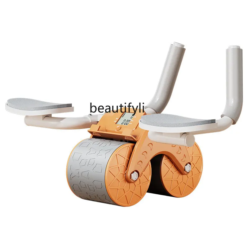 

Elbow Support Abdominal Wheel Automatic Rebound Belly Rolling Exercise Abdominal Muscle Training Female Home Fitness Equipment