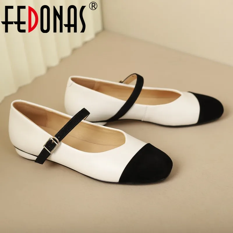 FEDONAS Spring Autumn Mixed Colors Women Pumps Flats Genuine Leather Round Toe Casual Shoes Woman Buckle Strap Mary Janes Ladies
FEDONAS Spring Autumn Mixed Colors Women Pumps Flats Genuine Leather Round Toe Casual Shoes Woman Buckle Strap Mary Janes Ladies