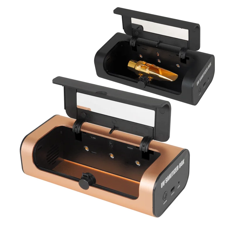 Sax Mouthpiece Disinfection Box Saxophone Clarinet Ultraviolet Sterilization Mouthpiece Case Storage Woodwind Accessories
Sax Mouthpiece Disinfection Box Saxophone Clarinet Ultraviolet Sterilization Mouthpiece Case Storage Woodwind Accessories