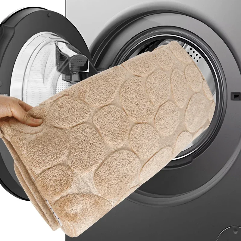 New Cobblestone Non-slip Bathroom Mat L-shaped Corner Toilet Mat Machine Washable Soft Absorbent WC Floor Mat Bath Shower Mats New Cobblestone Non-slip Bathroom Mat L-shaped Corner Toilet Mat Machine Washable Soft Absorbent WC Floor Mat Bath Shower Mats