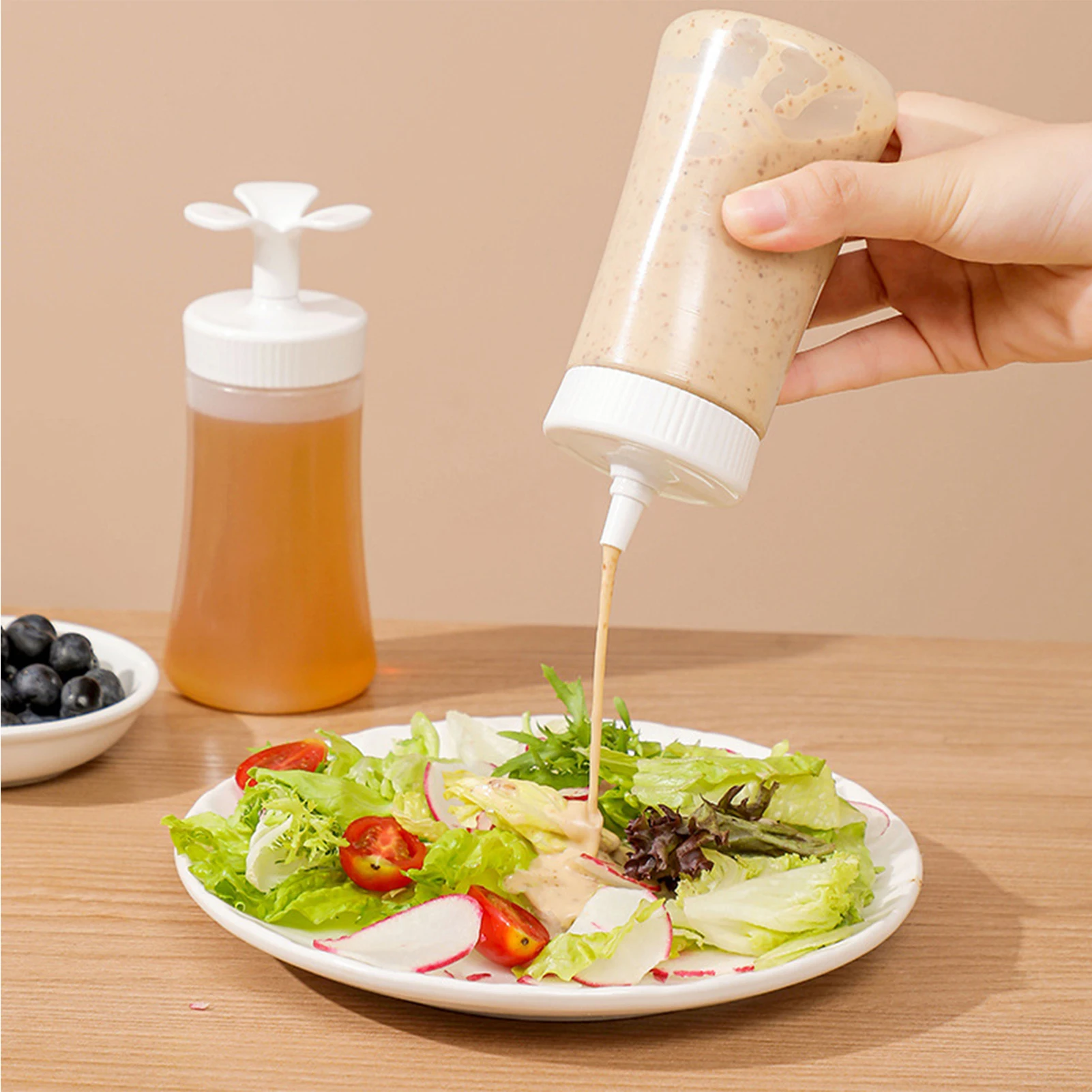 2Pcs Squeeze Squirt Condiment Bottles, Food Grade Plastic with Cap for Sauce, Olive Oil, Ketchup, Mustard, Mayo, Kitchen Gadget
2Pcs Squeeze Squirt Condiment Bottles, Food Grade Plastic with Cap for Sauce, Olive Oil, Ketchup, Mustard, Mayo, Kitchen Gadget