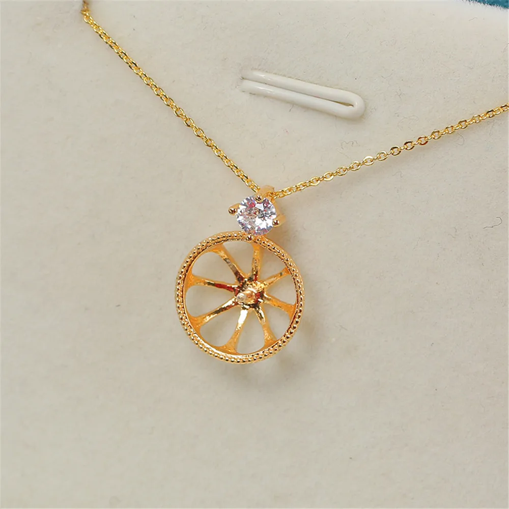 Domestic 14k Gold Color Retaining Small Round Beads Simple Hollow Out Pearl Necklace Pendant Empty Holder DIY Accessories
Domestic 14k Gold Color Retaining Small Round Beads Simple Hollow Out Pearl Necklace Pendant Empty Holder DIY Accessories