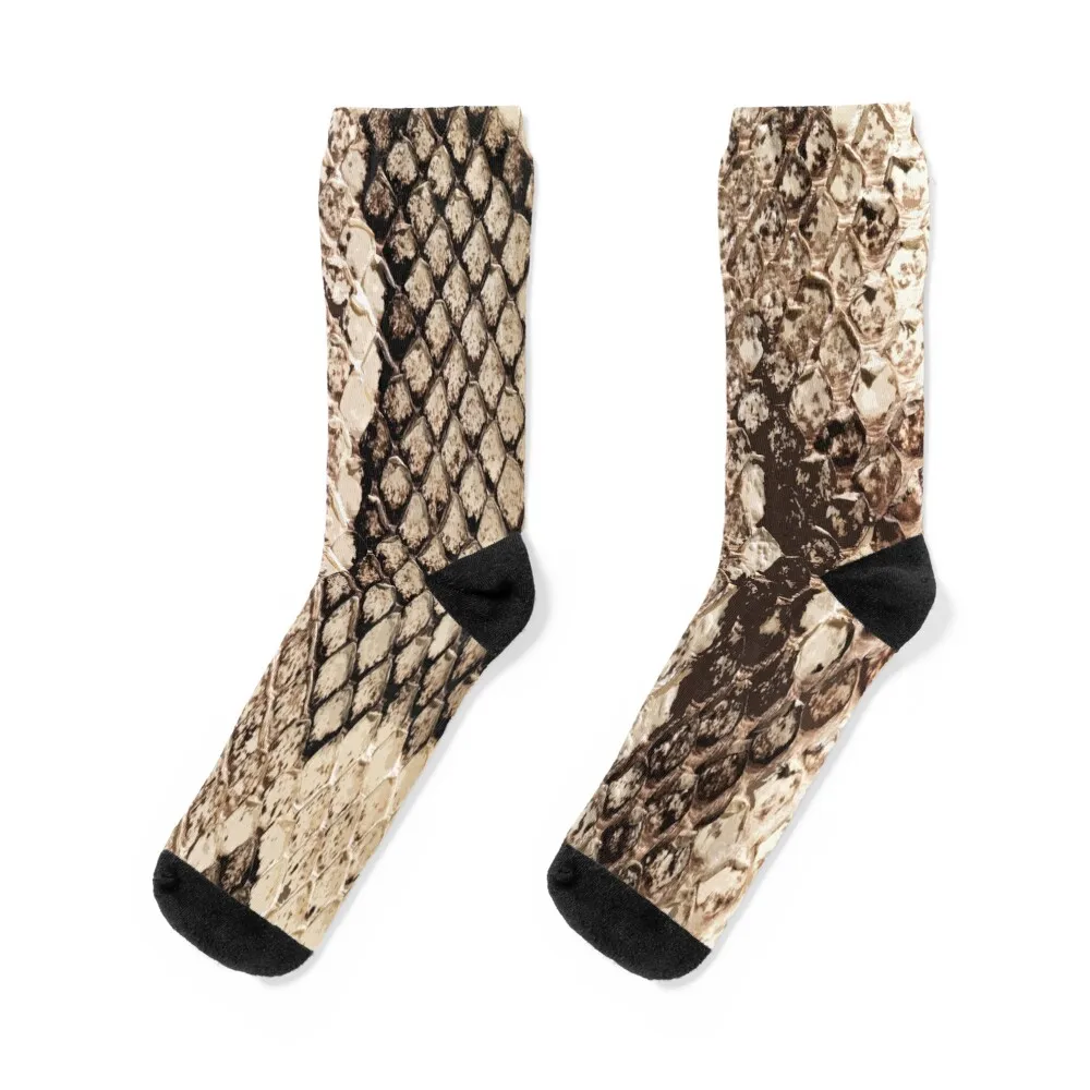 

Snakeskin Print - Snake Reptile Animal Rattlesnake Socks custom sports valentine gift ideas FASHION custom Socks For Men Women's