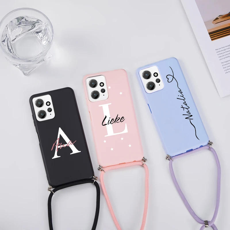 Custom Name Personalized Case for Xiaomi Redmi Note 12 4G Lanyard Rope Silicone Case for Xiaomi Redmi Note 12 4G Strap Cover
Custom Name Personalized Case for Xiaomi Redmi Note 12 4G Lanyard Rope Silicone Case for Xiaomi Redmi Note 12 4G Strap Cover