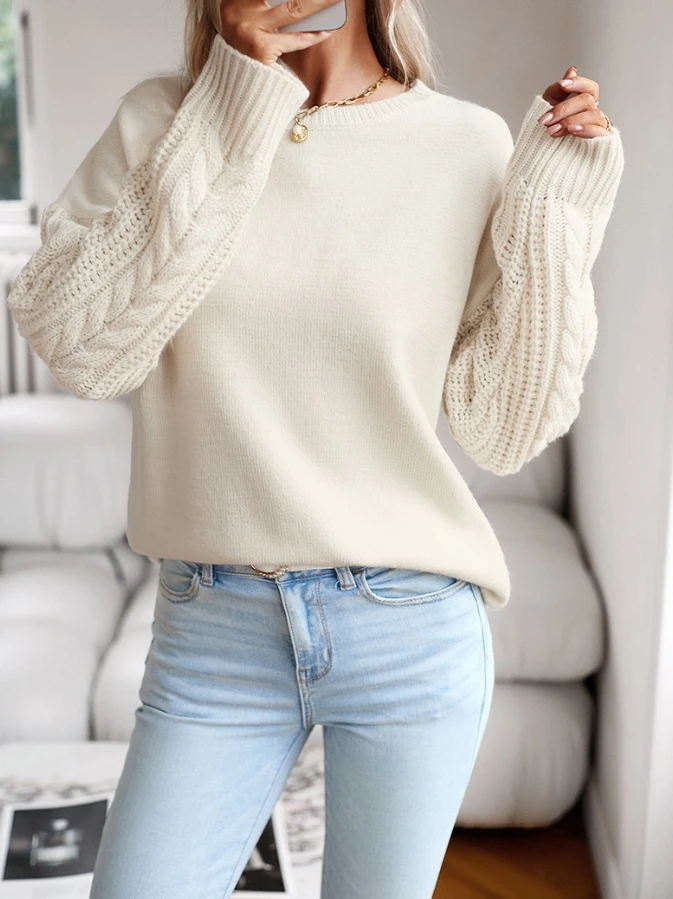 Women's Sweater 2024 New Autumn Comfortable Round Neck Sweater Long Sleeved Knitted Top Latest Early Warm Thread Pullover
Women's Sweater 2024 New Autumn Comfortable Round Neck Sweater Long Sleeved Knitted Top Latest Early Warm Thread Pullover